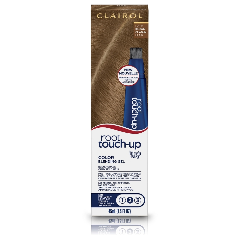 2 x Clairol Light Brown 6 Root Touch-Up Color Blending Gel